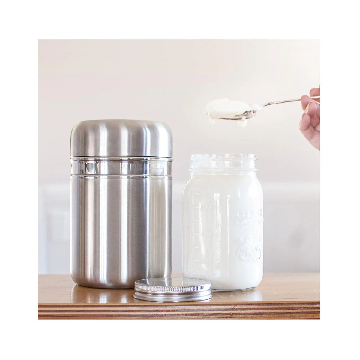 Yoghurt Maker - Stainless Steel with Glass Jar - Image 2