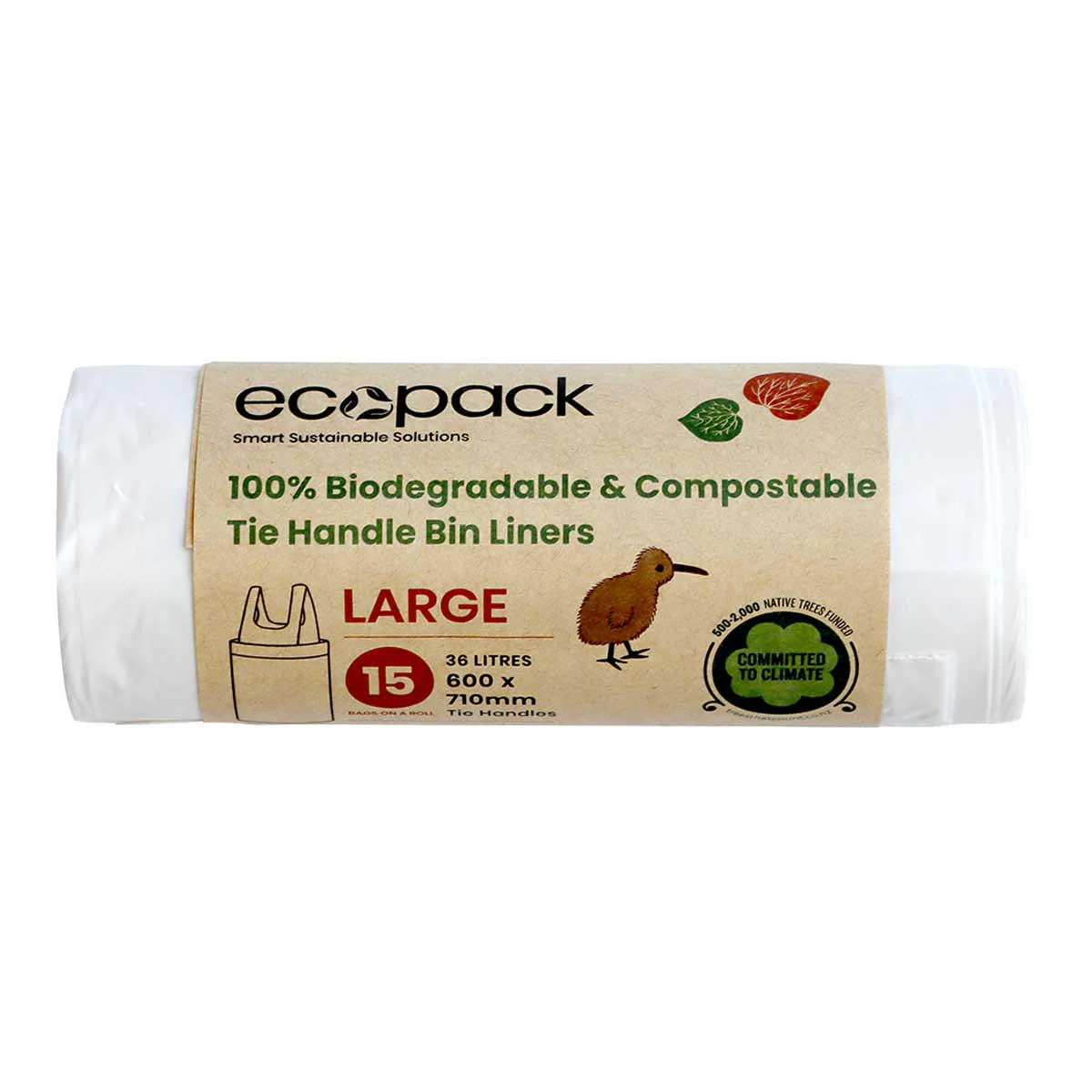 100% Biodegradable & Compostable Tie Handle Bin Liners - Image 3