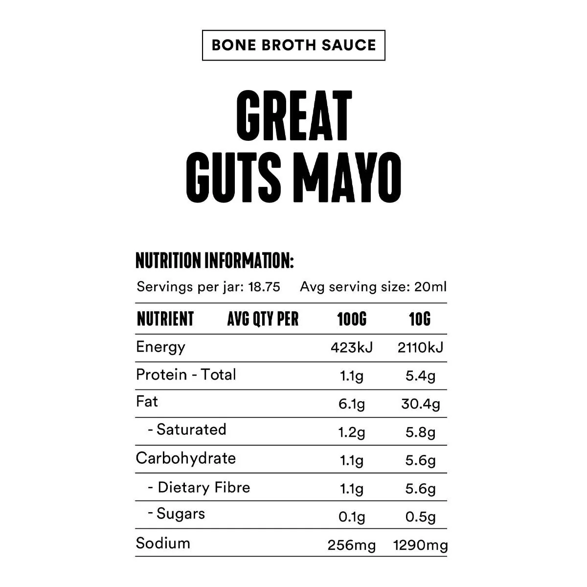 Bone Broth Sauce - Great Guts Mayo - Image 5