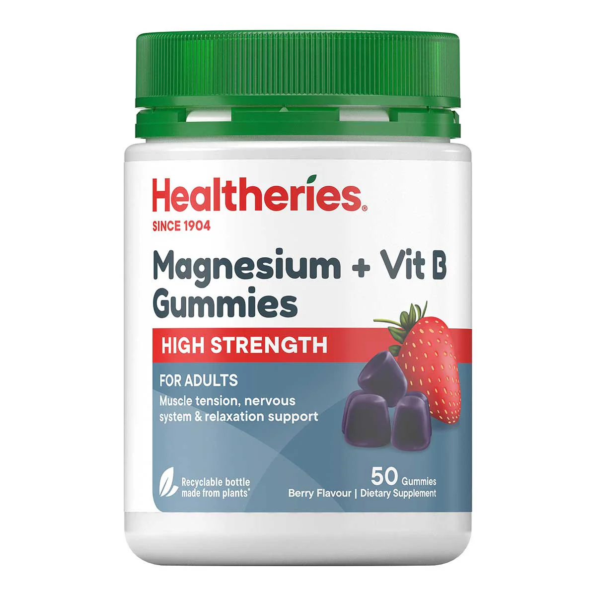 Magnesium + Vit B Gummies - High Strength