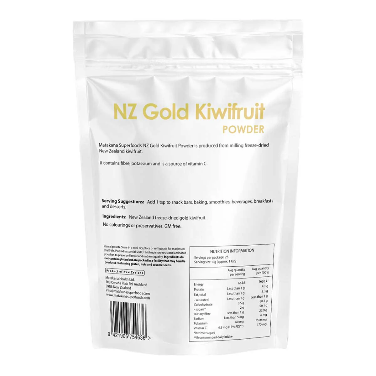 NZ Gold Kiwifruit Powder - Image 2
