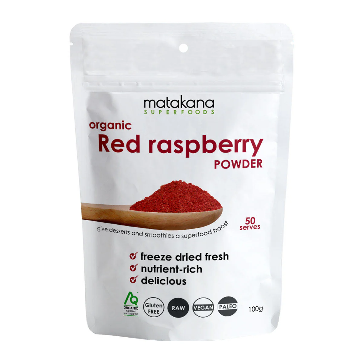 Red Raspberry organic freeze dried powder