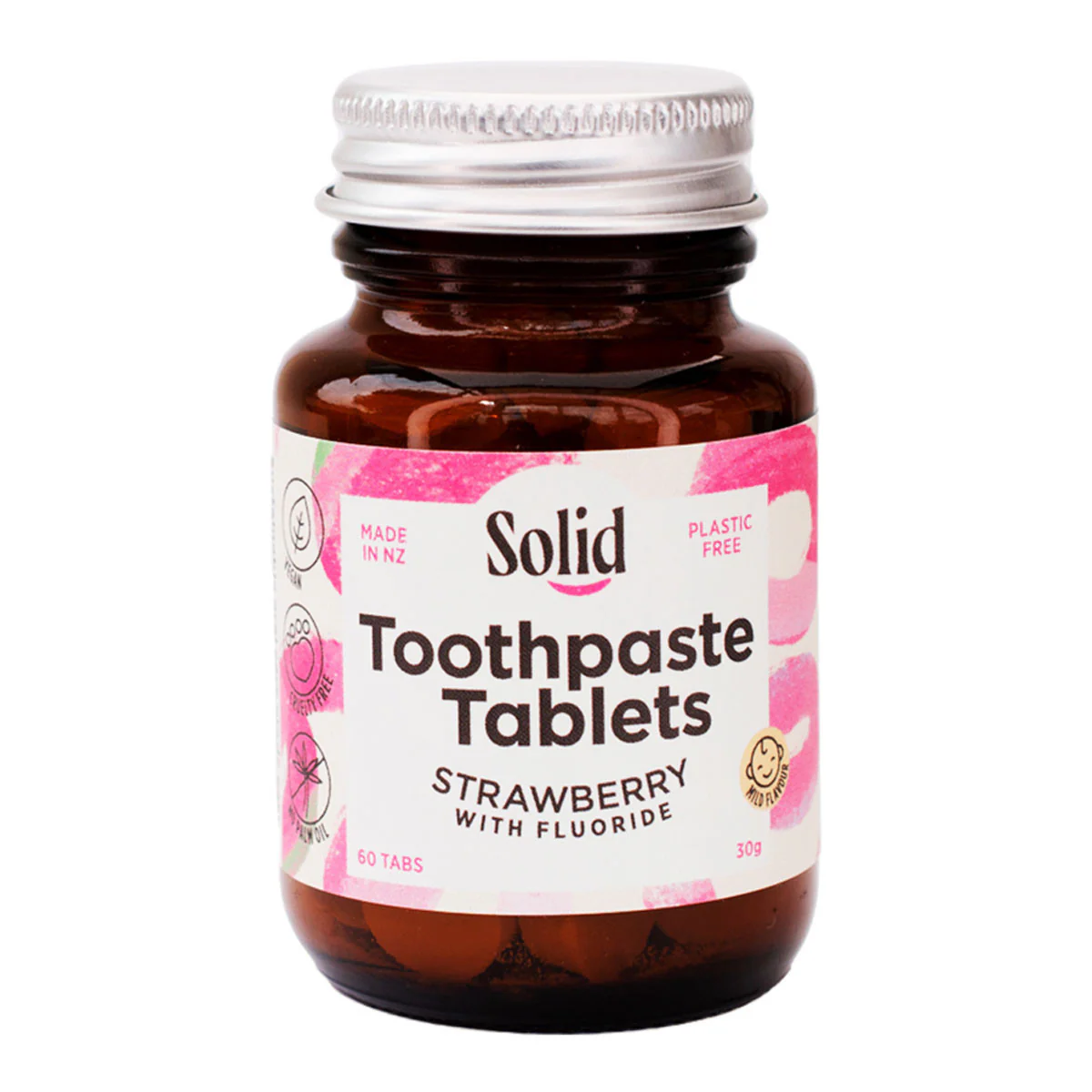 Toothpaste Tablets - Strawberry with Fluoride