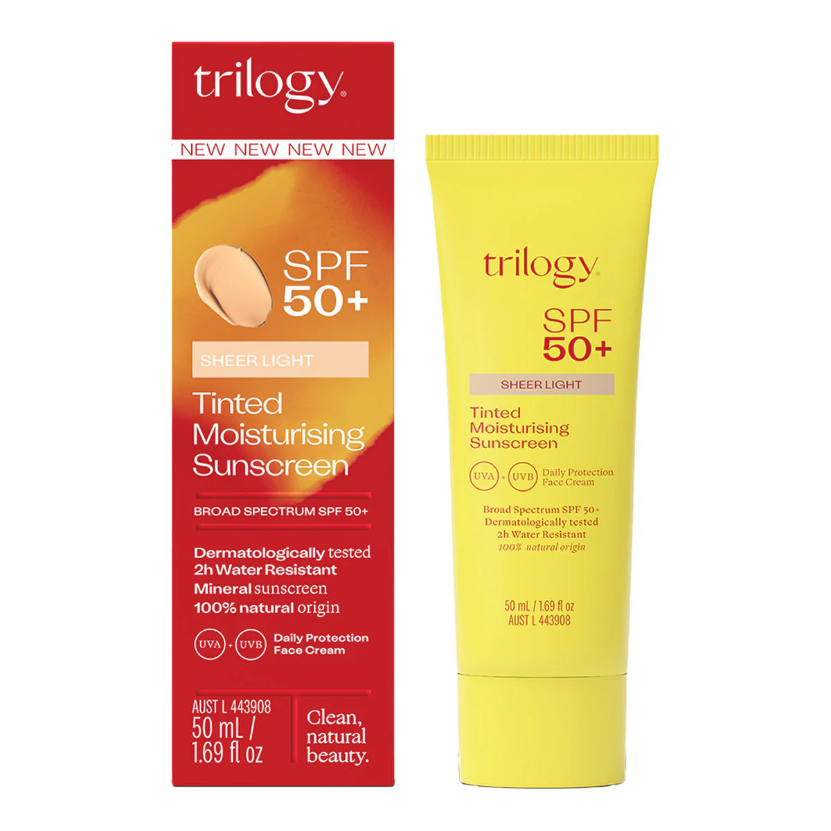 SPF50+ Sheer Tinted Moisturising Sunscreen