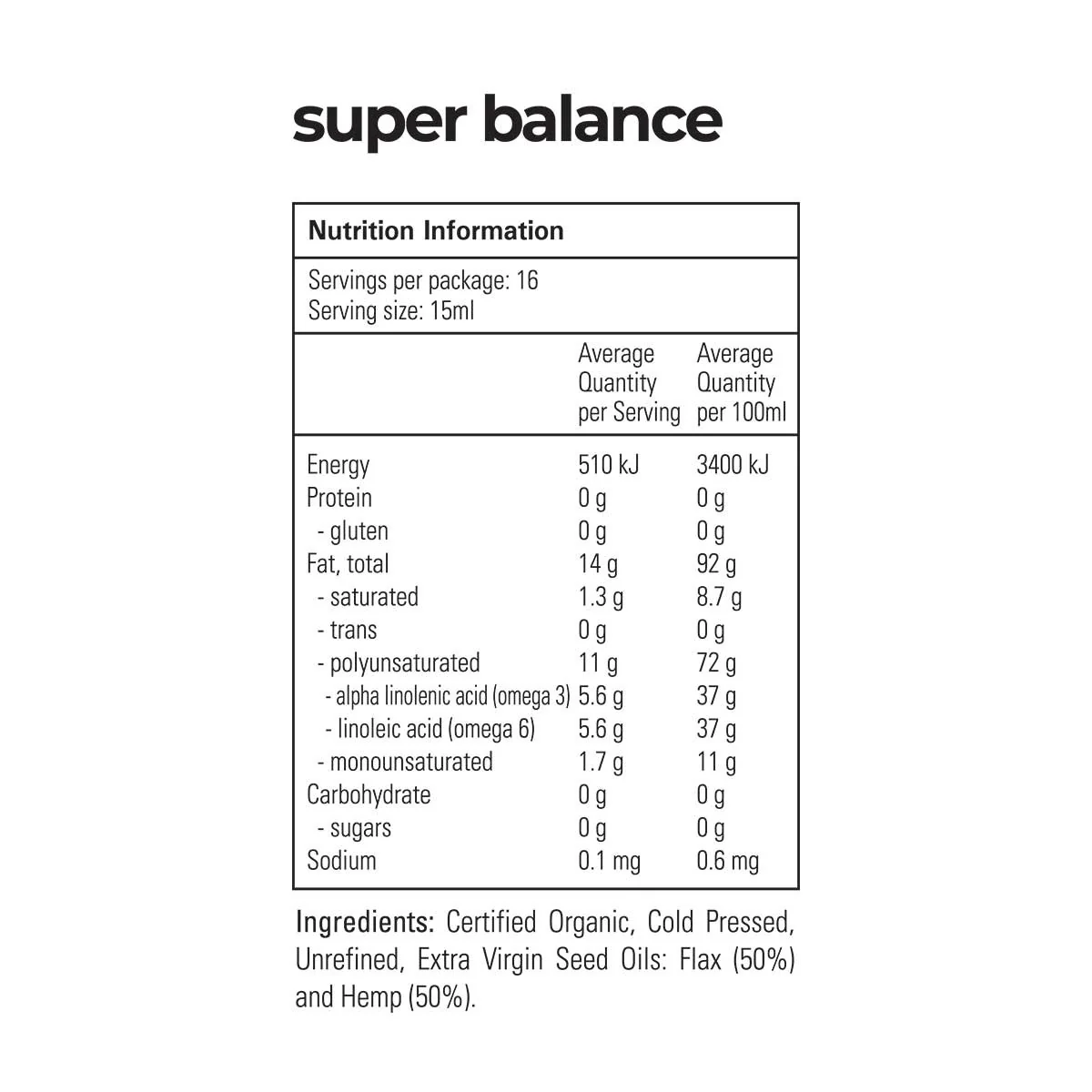 Organic Omega Super Balance - Image 2